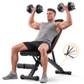 COFUNOK Adjustable Folding Weight Bench for Home Gym, 827 lbs Capacity Multi-Functional Workout Bench with 7 Positions for Full Body