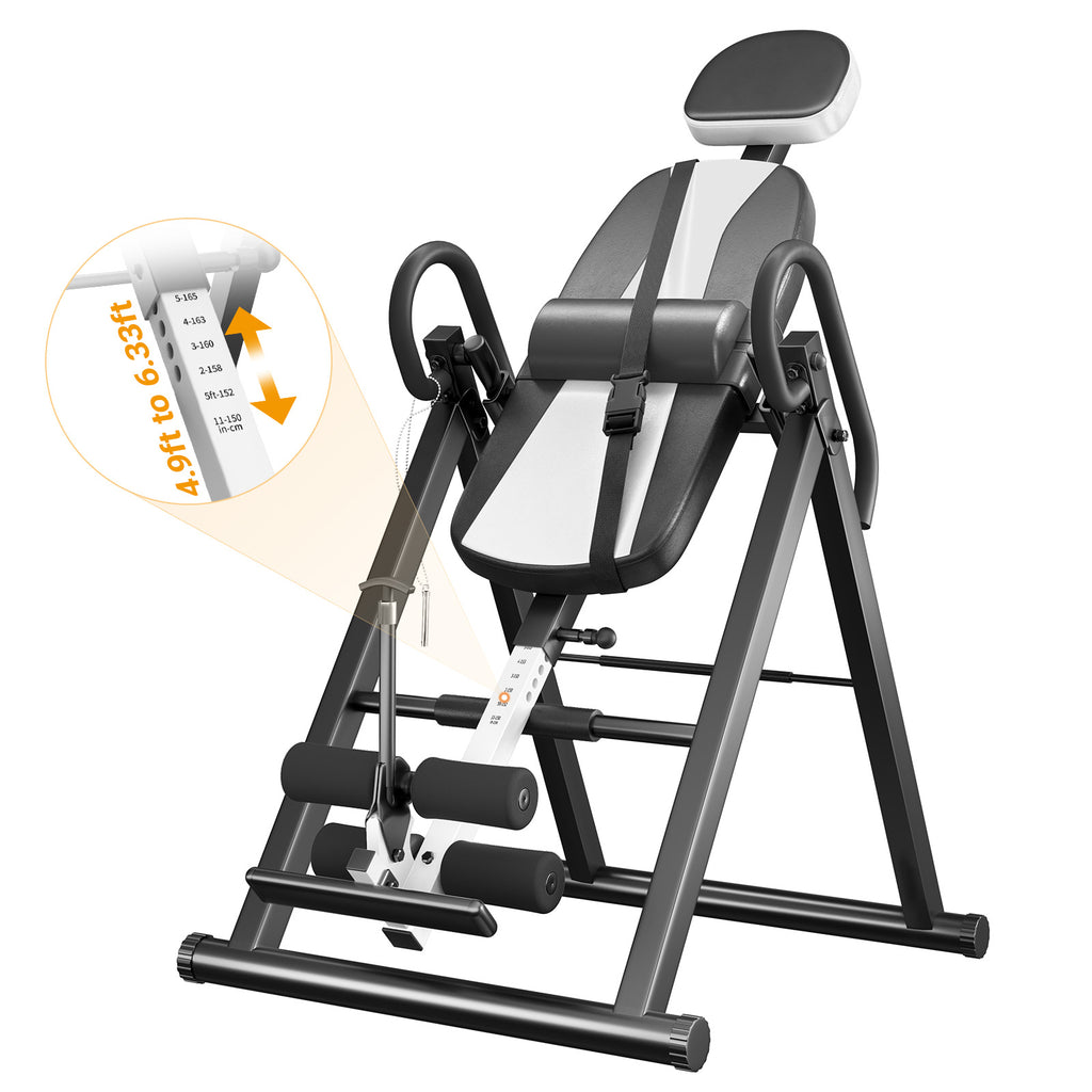 Heavy Duty Inversion Table, 300lb Capacity Back Therapy Reflexology