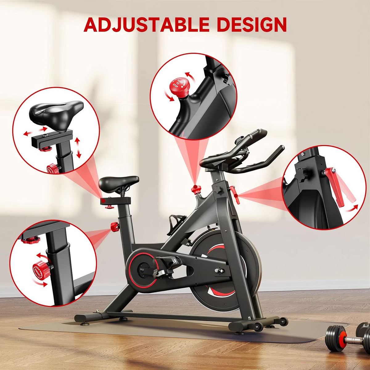 Machine with LCD Monitor & Adjustable Resistance for Home Gym COFUNOK