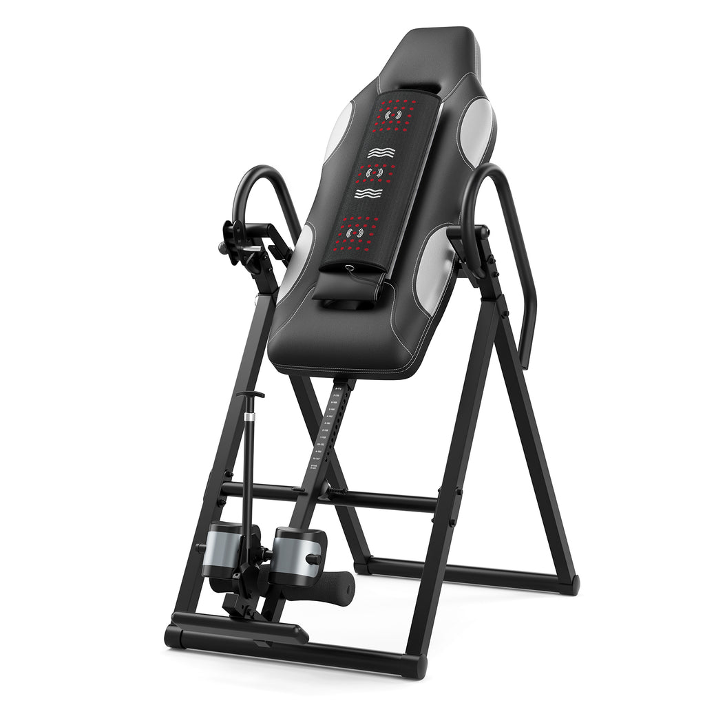 Heavy Duty Inversion Table, 300lb Capacity whit Back Heat and Massage