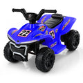 COFUNOK 12V Electric Kids Ride-On ATV Quad w/ Bluetooth, 2mph Max, Treaded Tires, LED Lights, Radio - Blue