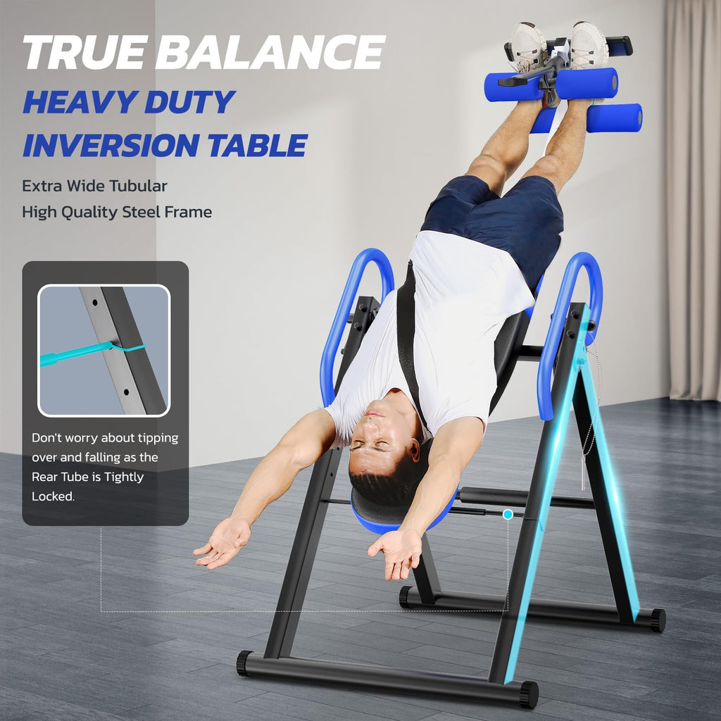 Heavy Duty Inversion Table, 300lb Capacity Back Therapy Reflexology